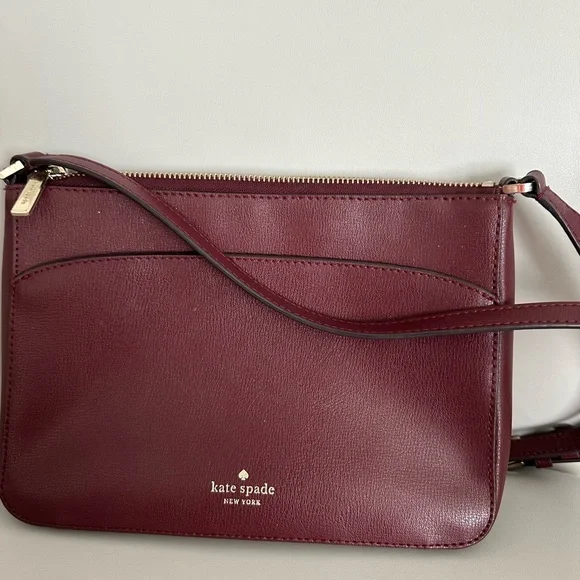 Kate Spade Burgundy Crossbody Bag - Picture 1 of 8